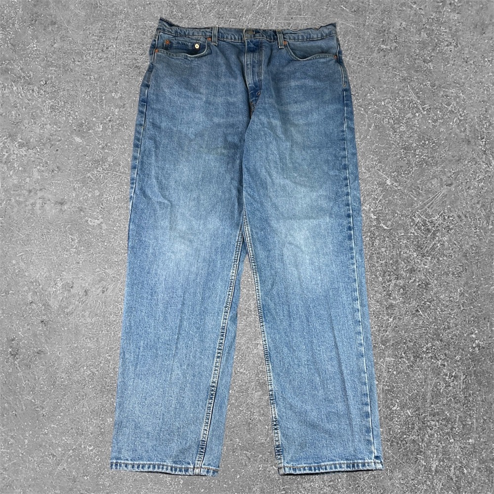 Levis 550 Relaxed Fit Jeans Mens 38x32 Medium Wash Blue Denim Straight Leg Baggy